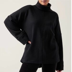 Athleta Classic Black Turtleneck Sweater